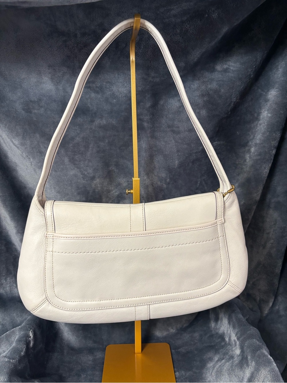 Vintage Coach Ergo Belted Hobo 11262 Parchment Leather Y2K - Picture 2 of 6